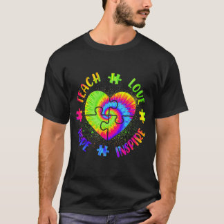 T-shirt Enseigner l'amour de l'espoir Inspirer Sensibilisa