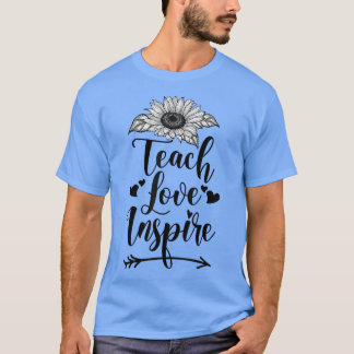 T-shirt Enseigner L'Amour Inspire, Enseignant Pour Hommes 