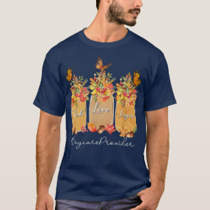 T-shirt Enseigner l'amour Inspire Garderie Automne Automne