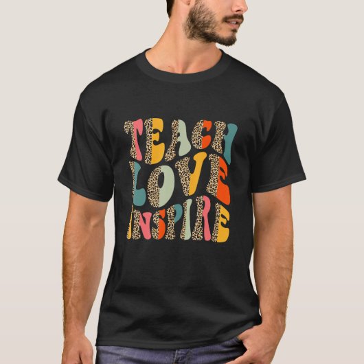T-shirt Enseigner L'Amour Inspirer Bach À L'École Enseigna (Devant)