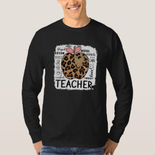 T-shirt Enseigner l'amour Inspirer Empreinte de léopard Ap