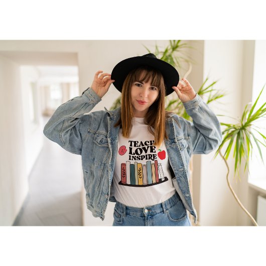 T-shirt Enseigner l'amour Inspirer enseignants Appréciatio