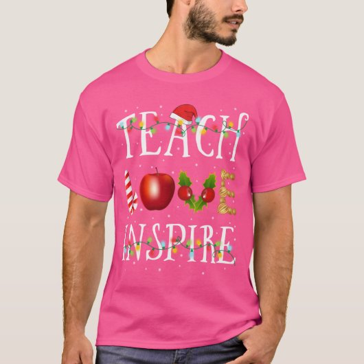 T-shirt Enseigner l'amour Inspirer Noël drôle (Devant)