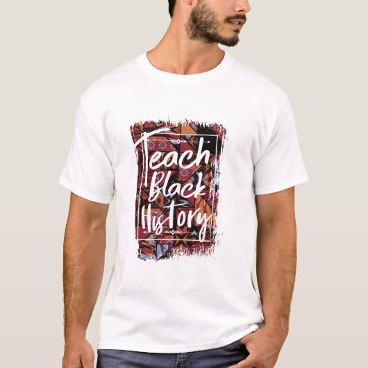 T-shirt Enseigner l'histoire des Noirs Mois Ecole Africain (Devant)