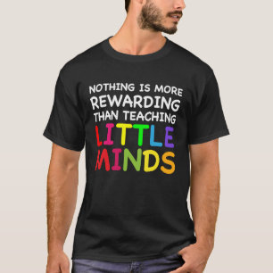 T-shirt Enseigner Petits Esprits Mignonne Enseignante Mate
