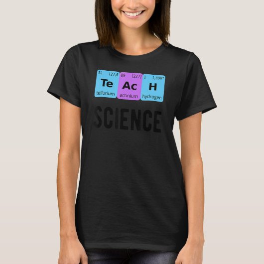 T-shirt Enseigner Sciences Étudiant Tableau Périodique Lov (Devant)