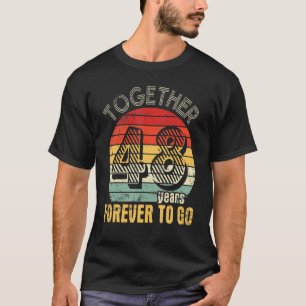 T-shirt Ensemble 48 Ans Pour Toujours Aller Marié Mari Wi
