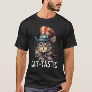 T-shirt Ensemble Chat-Tastique Républicain Drapeau USA Pro