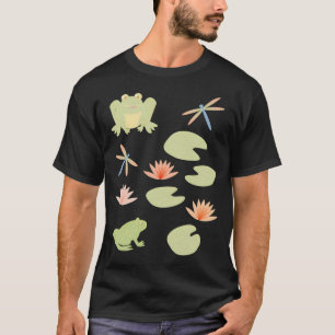 T-shirt Ensemble d'autocollants Pond Friends