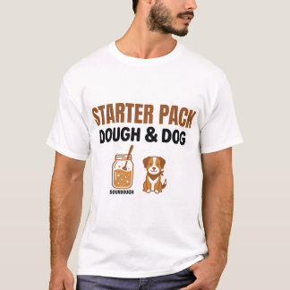 T-shirt Ensemble de démarrage de sourdough mignon Pâte Et