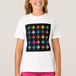 T-shirt Ensemble de flèches brillantes, pointeurs directio