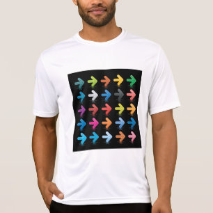 T-shirt Ensemble de flèches brillantes, pointeurs directio