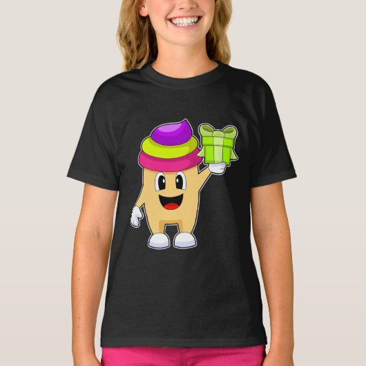 T-shirt Ensemble de Noël Cupcake (Devant)