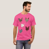 T-shirt Ensemble de poulet (Devant entier)