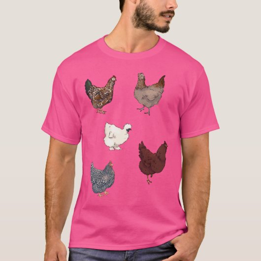 T-shirt Ensemble de poulet (Devant)