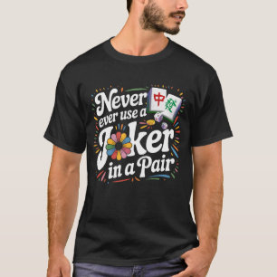 T-shirt Ensemble de tuiles Mah Jongg amateur Cartes de Mah