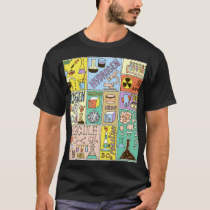 T-shirt Ensemble d'illustrations Vintages de la chimie