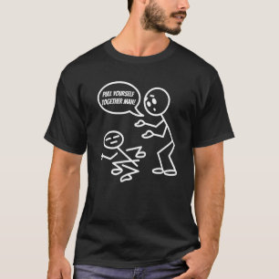 T-shirt Ensemble Homme Humour Stick Figure Pun