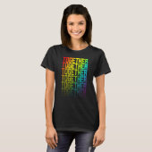 T-shirt Ensemble Lgbtq+ Rainbow Gay pride Texte Fade Graph (Devant entier)
