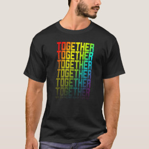 T-shirt Ensemble Lgbtq+ Rainbow Gay pride Texte Fade Graph