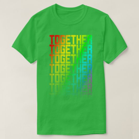 T-shirt Ensemble LGBTQ Rainbow Gay pride Texte Fade Graphi (Design devant)
