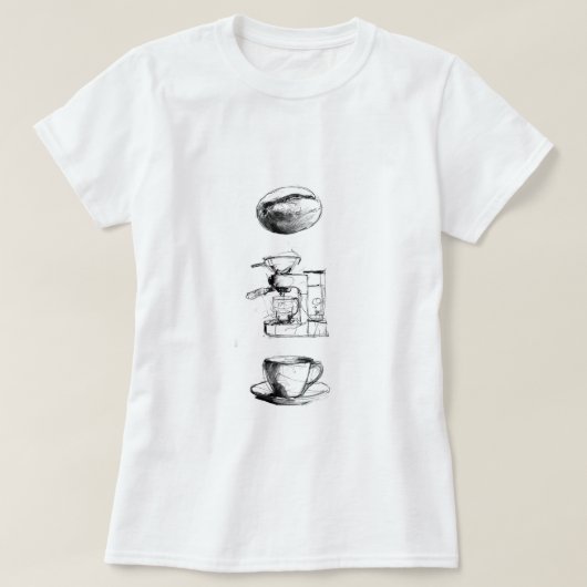 T-shirt Ensemble Lover Café (Design devant)
