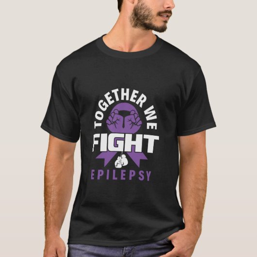 T-shirt Ensemble nous combattons - Sensibilisation à l'épi (Devant)