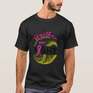 T-shirt Ensemble Nous Combattons Softball Wear K Ribbon Br