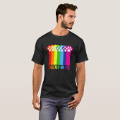 T-shirt Ensemble, Nous Montrons Lgbtq Cat Paws Rainbow Pri (Devant entier)