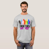 T-shirt Ensemble nous nous élevons (Devant entier)