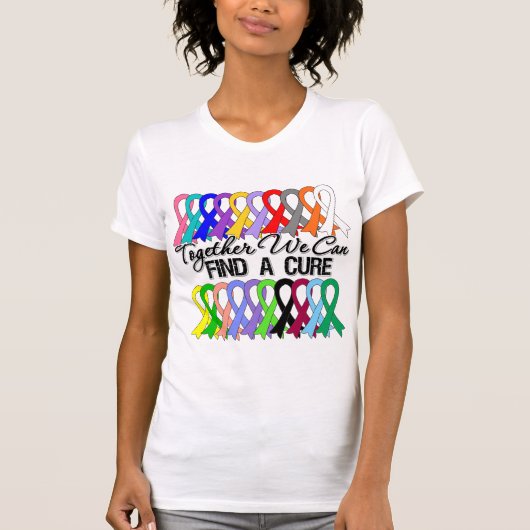 T-shirt Ensemble, nous pouvons trouver des rubans cancéreu (Devant)