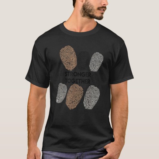 T-shirt Ensemble plus forte Melanin Blm Equality Black Pri (Devant)