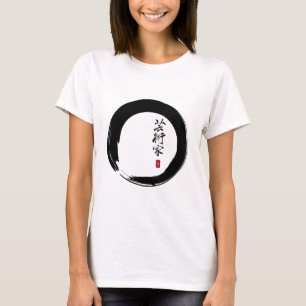 T-shirt Enso avec le Japonais pour le "artiste "