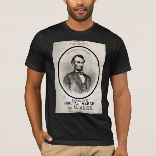 T-shirt Enterrement - Abraham Lincoln (Devant)