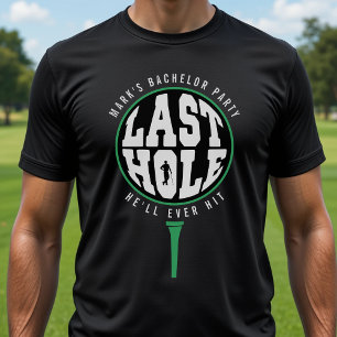 T-shirt Enterrement de vie de garçon au golf dernier trou 
