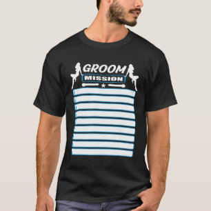 T-shirt Enterrement de vie de garçon avec liste de contrôl
