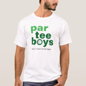 T-shirt Enterrement de vie de garçon de golf Par Tee Boys (Devant)