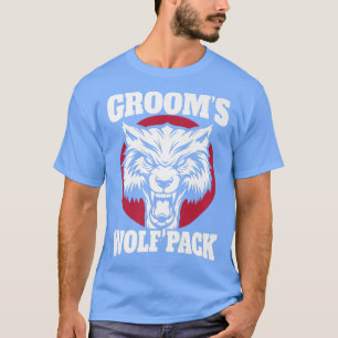 T-shirt Enterrement de vie de garçon drôle de mariés Wolfp