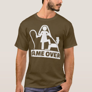 T-shirt Enterrement de vie de garçon Game Over drôleMariée