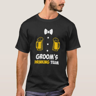 T-shirt Enterrement de vie de garçon hommes équipe marié m