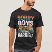 T-shirt Enterrement de vie de garçon Lgbt Gay Mariée Marié (Devant)