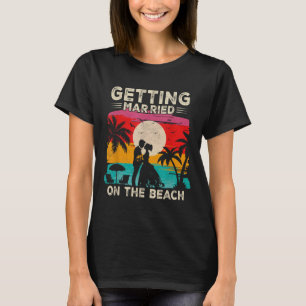 T-shirt Enterrement de vie de garçon Mariage sur la plage