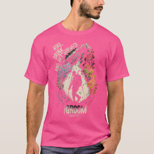 T-shirt Enterrement De Vie De Garçon Randonnée Hommes Boir