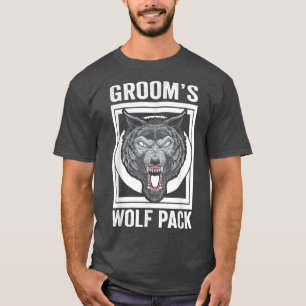 T-shirt Enterrement de vie de garçon Wolfpack Garçon d'hon