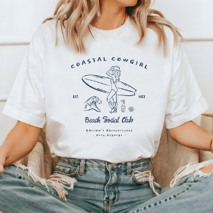 T-shirt Enterrement de vie de jeune fille Cowgirl Côtière 