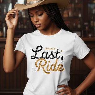 T-shirt Enterrement de vie de jeune fille Cowgirl Dernière