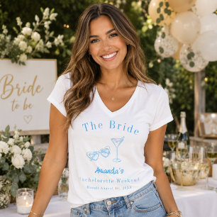 T-shirt Enterrement de vie de jeune fille de la mariée pla