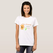 T-shirt enterrement de vie de jeune fille nom date lieu to (Devant entier)