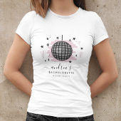 T-shirt Enterrement de vie de jeune fille Rétro Space Disc