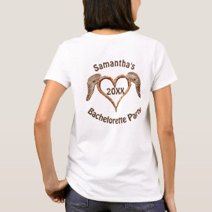 T-shirt Enterrement de vie de jeune fille rustique